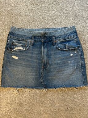 Abercrombie Micro Mini Jean Skirt size 32/14